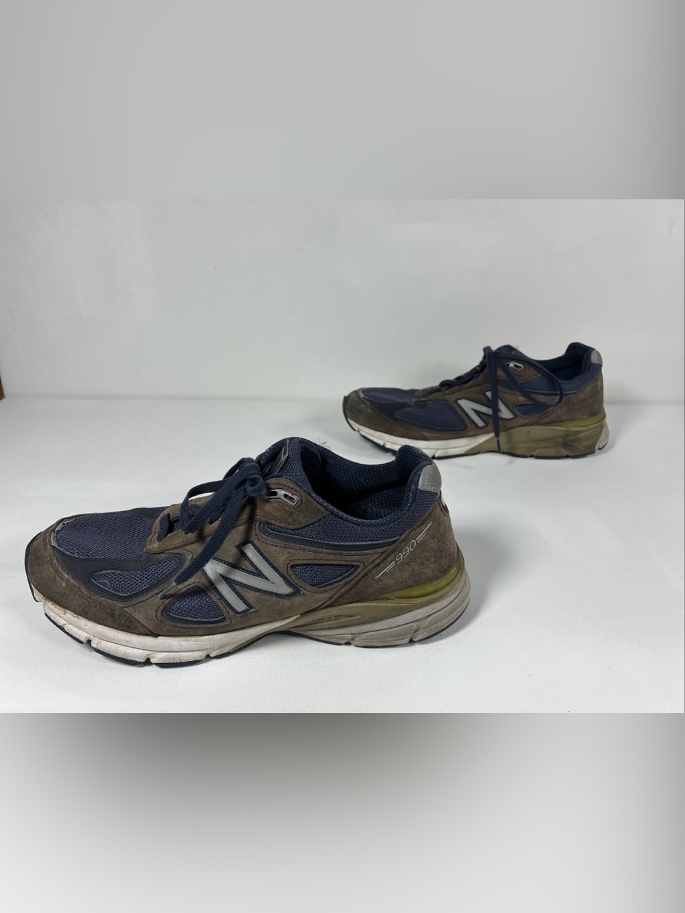 New Balance 990v4 Navy Blue Running Shoe Made USA M990NV4 Men’s 11.5 Extra Wide